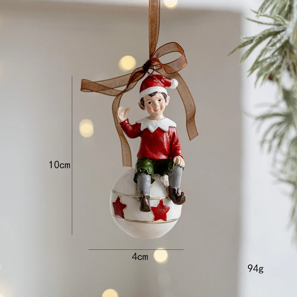 Pendants Creative Christmas Tree Toppers Fashion Santa Claus