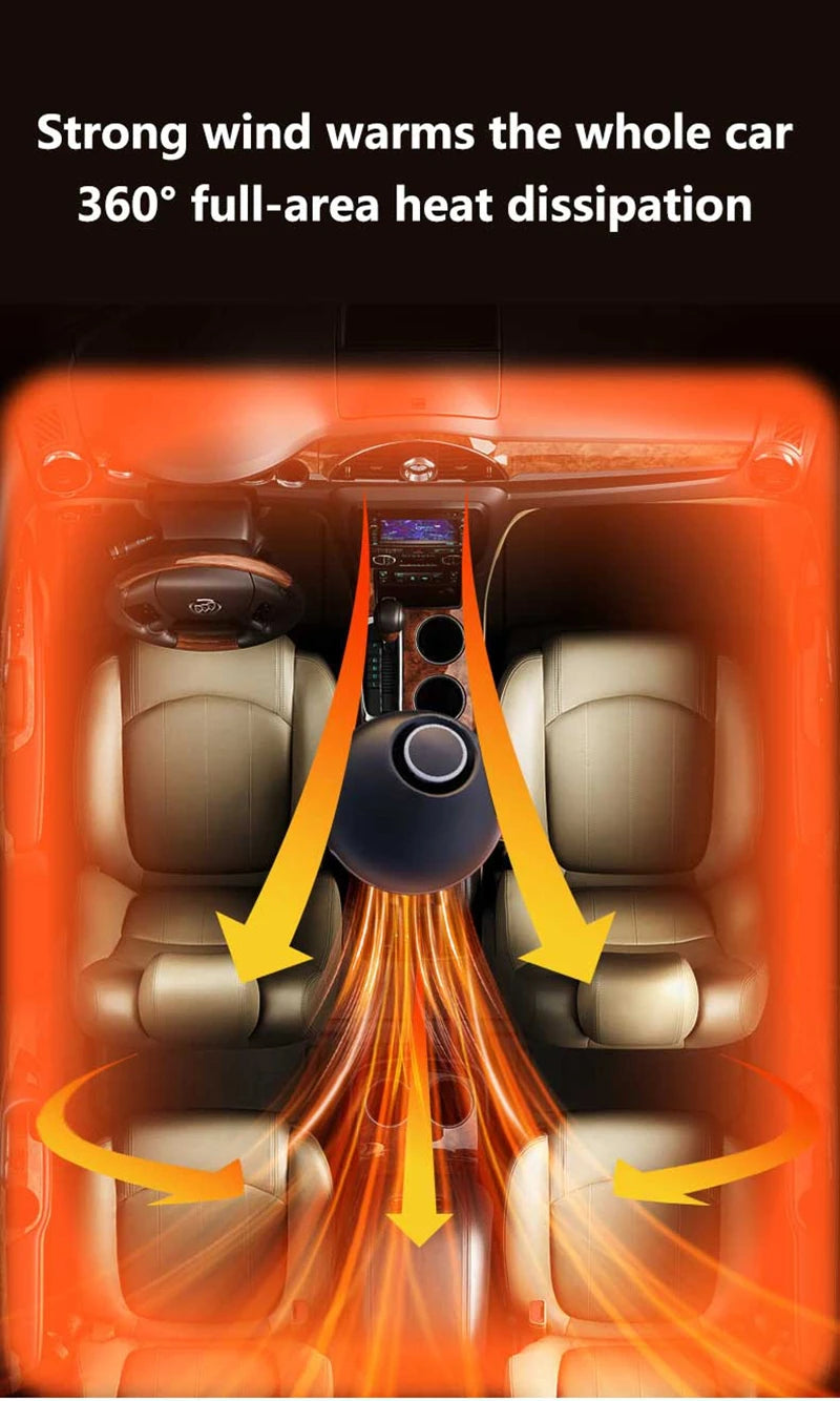 Xiaomi Car Heater 12v24v Low Power 360°Rotation