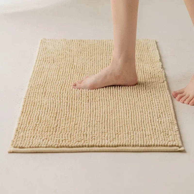 Chenille Bath Mats Encrypted Thickened Short Plush Strong