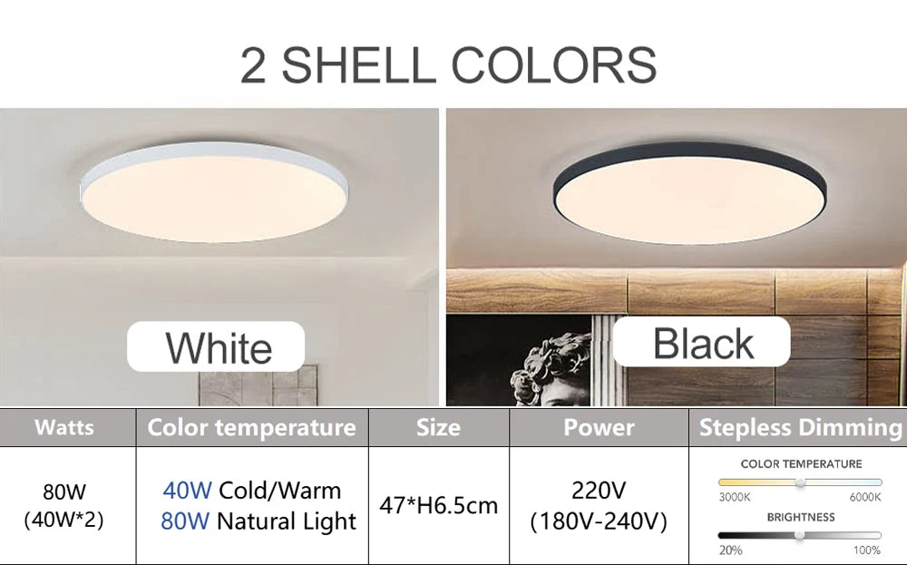 MARPOU Big Size Smart ceiling lamp led lamp for bedroom