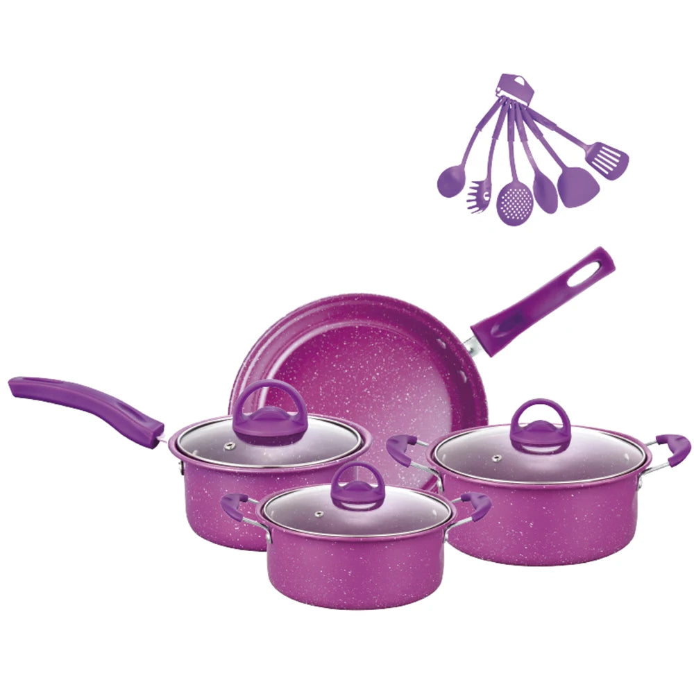 Non-Stick Pots And Pans Set 13-Piece Kitchen Utensil Set Kitchen Cookware