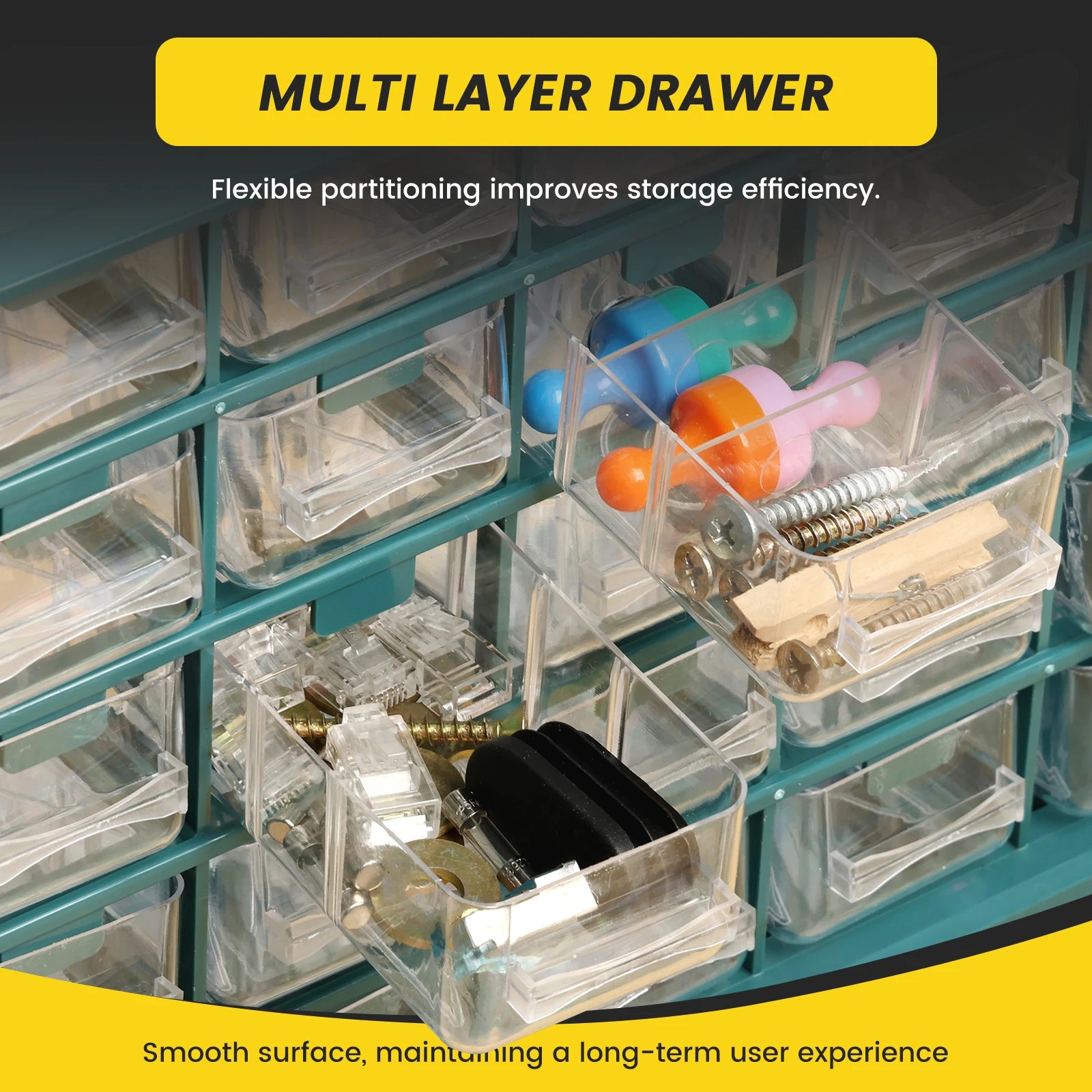 25 Drawer Plastic Drawer Storage Cabinet Storage Hardware and Craft Cabinet