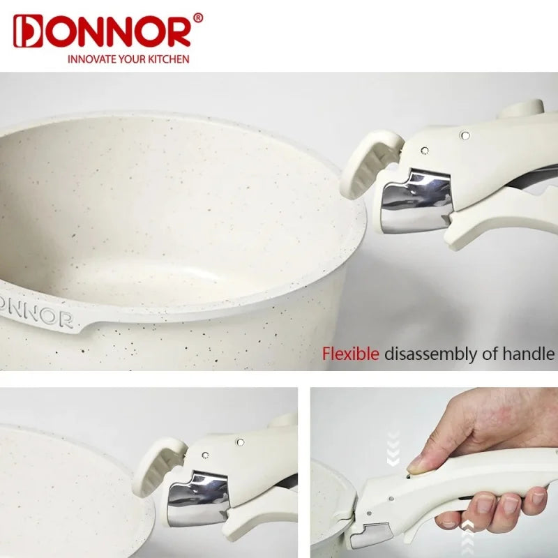 DONNOR Kitchen Pots and Pans Set Cookware Set