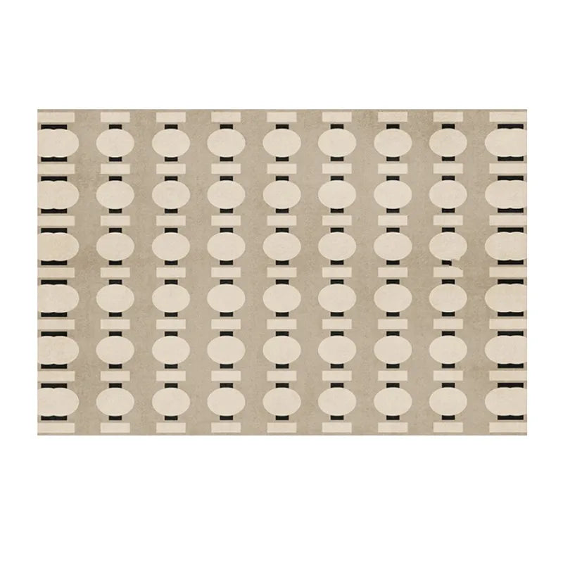 French Retro Rugs for Bedroom Checkerboard Living Room Decoration