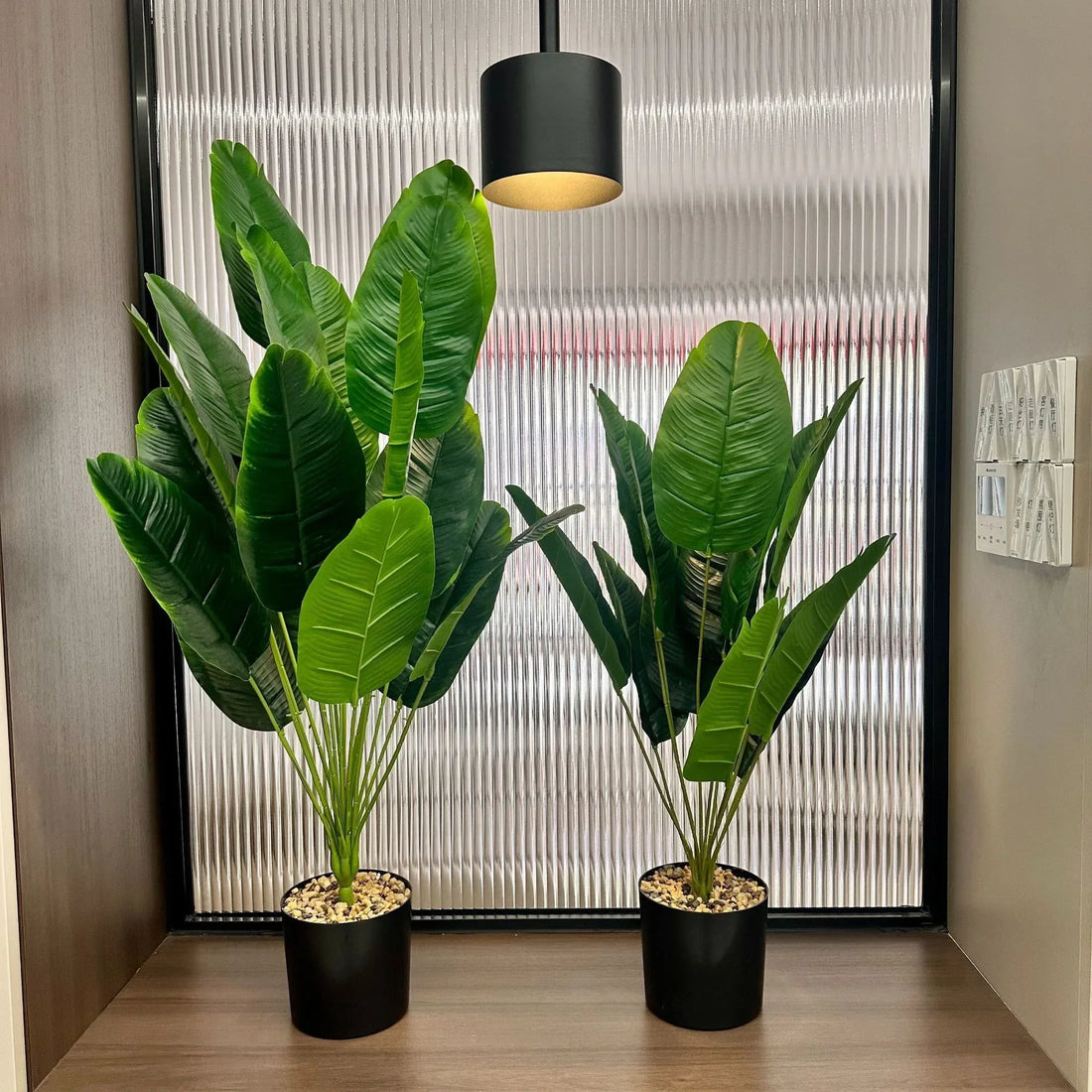 1pc 18 Leaves Artificial Plants Large Tropical Palm Tree Fake Banana Plants