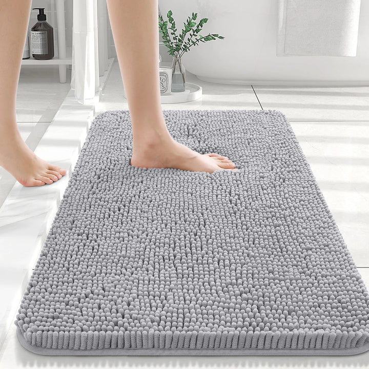 HAPIHAPPY New Chenille Bathroom Rug Mat Extra Soft Thick