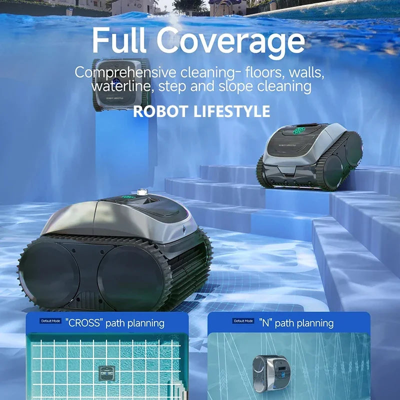 Wireless Robotic Swimming Pool Cleaner WYBOT C1 APP Control Clean Floor Wall