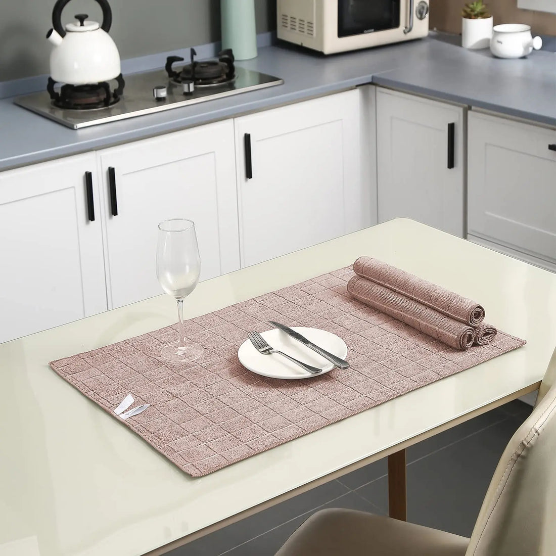 12pcs Microfiber Kitchen Towels and Dishcloths Set