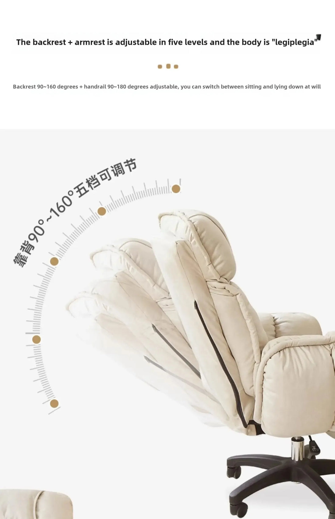 Footrest Wheels Office Chair Kids Velvet