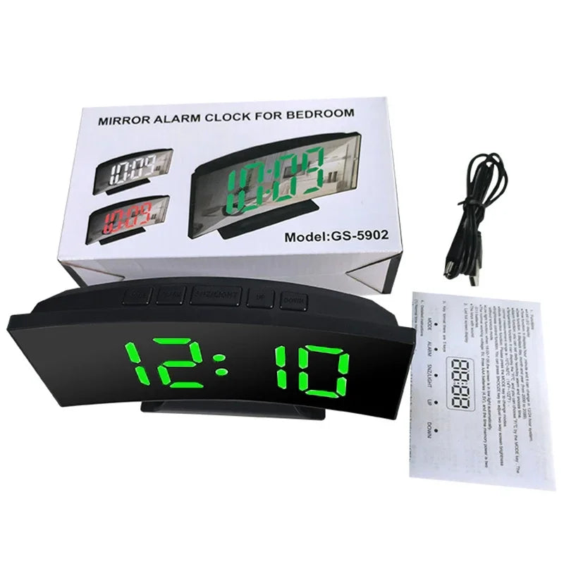 LED Digital Electronic Clock Backlight Large Number Alarm Clock