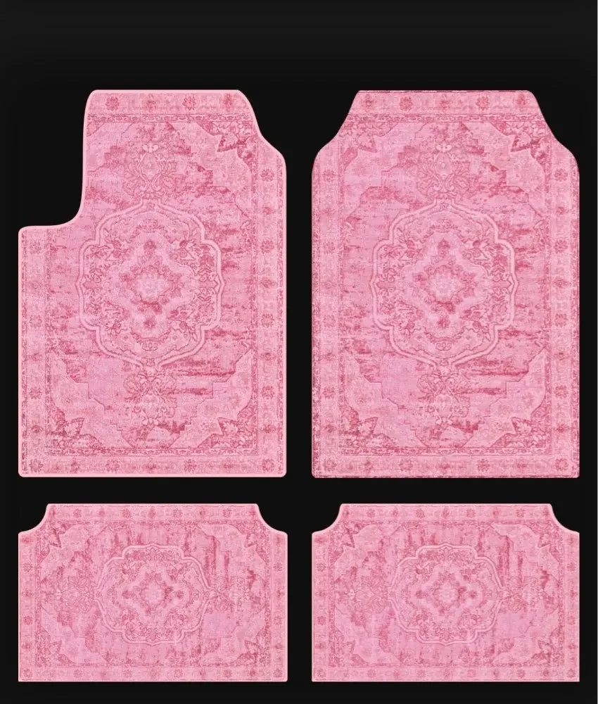 Set of Bohemian Style Floor Mat Universal Size Car Foot Mat