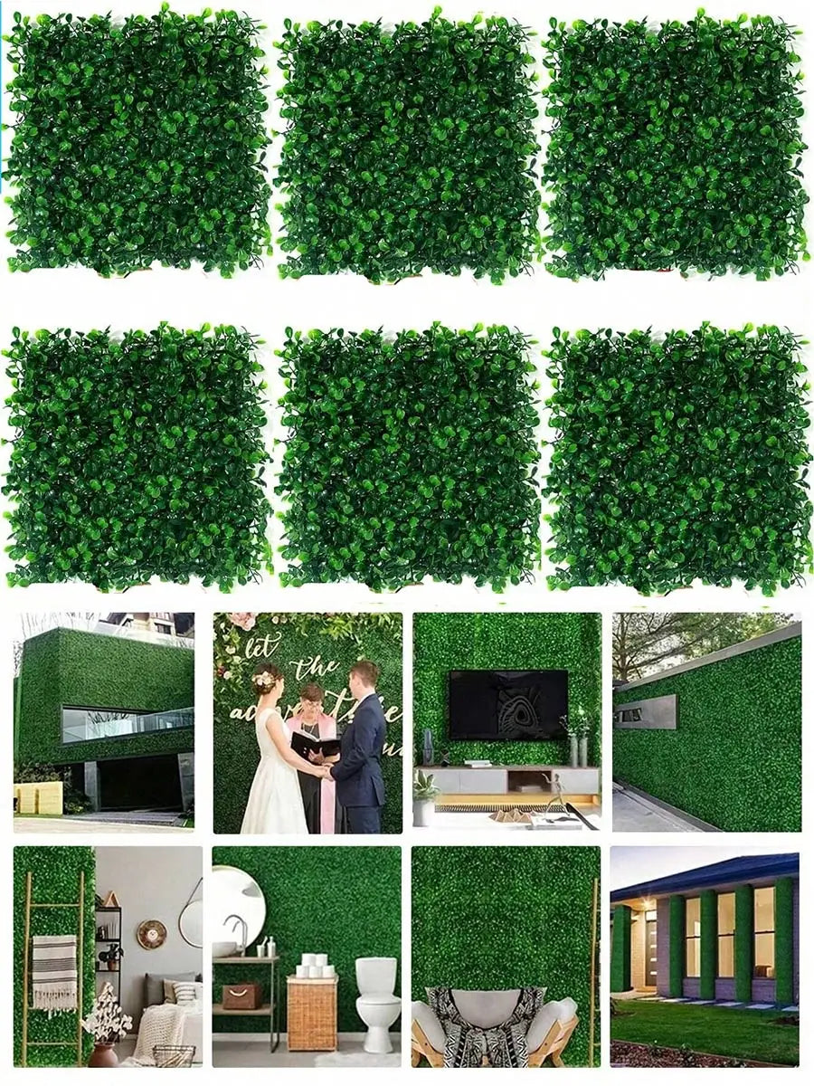10pcs Artificial Plants Grass Wall Panel