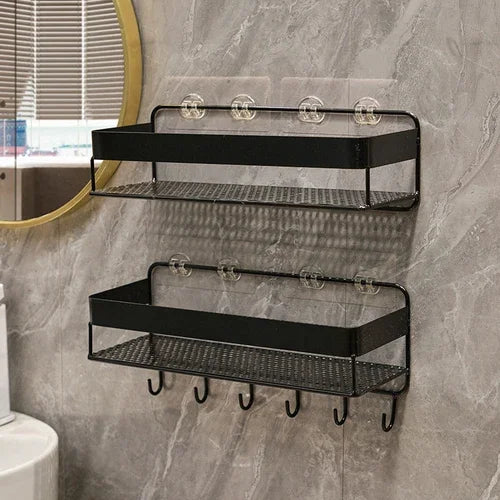 Gold storage rack bathroom storage rack wall mounted