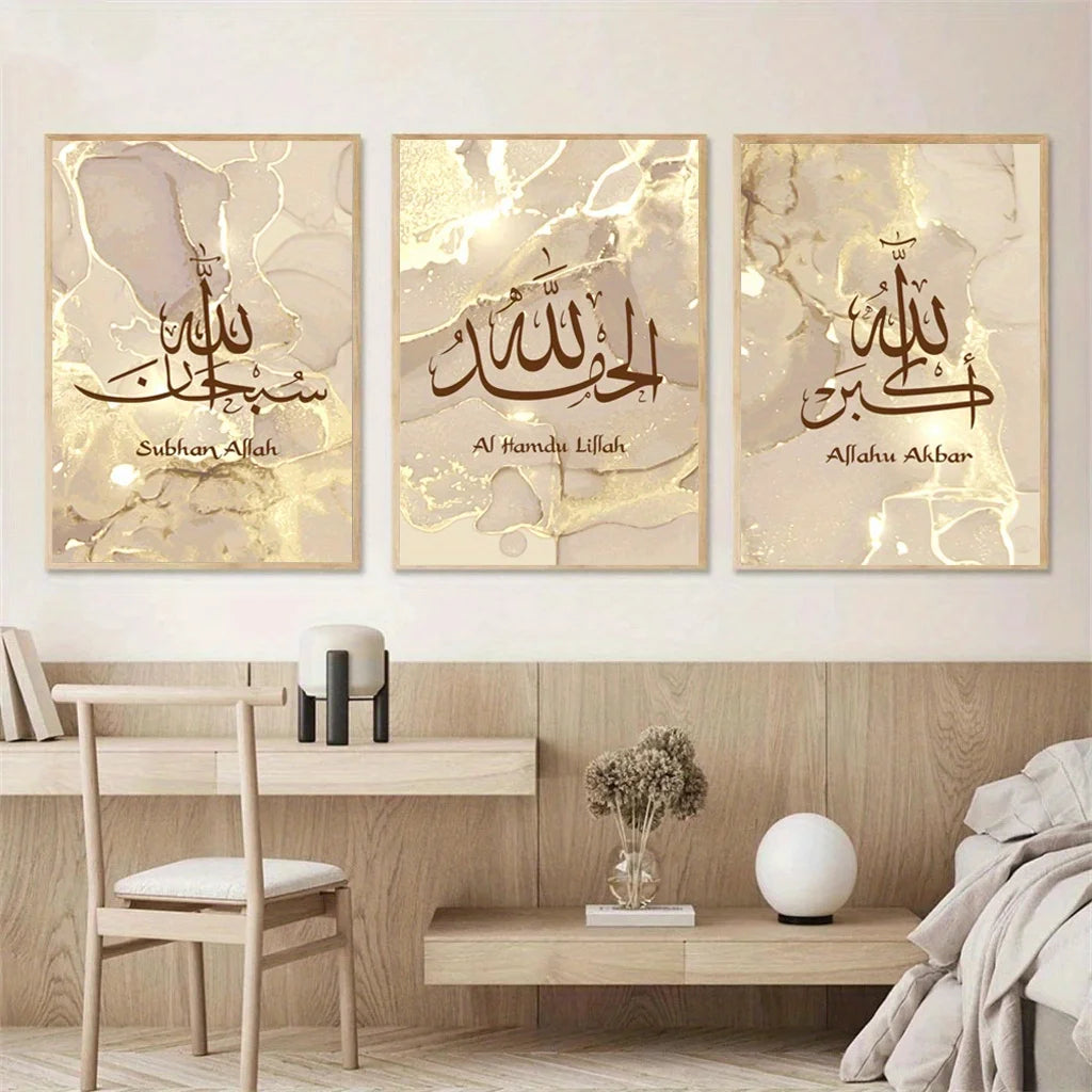 3pcs Canvas Poster, Religion Art