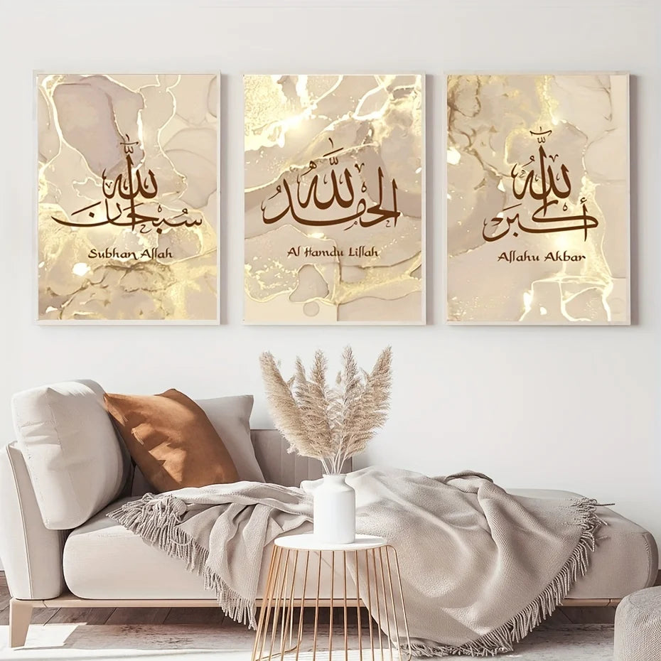 3pcs Canvas Poster, Religion Art