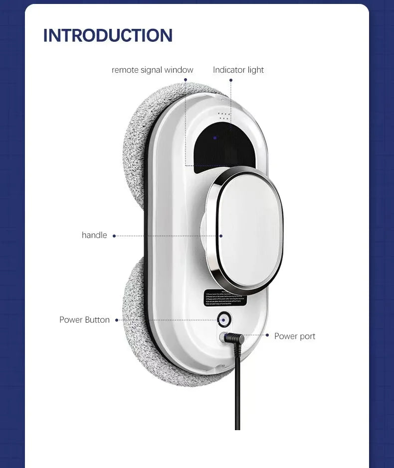 Window Robot Vacuum Cleaner Cleaning Electric Glass limpiacristales