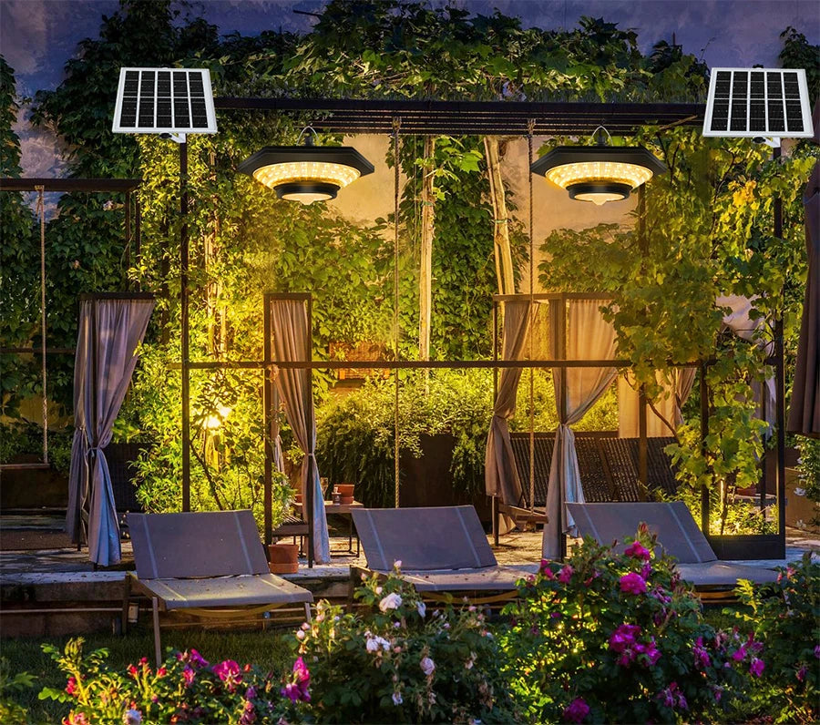 Solar Shed Light Solar Pendant Light Indoor Outdoor 228/180 LED