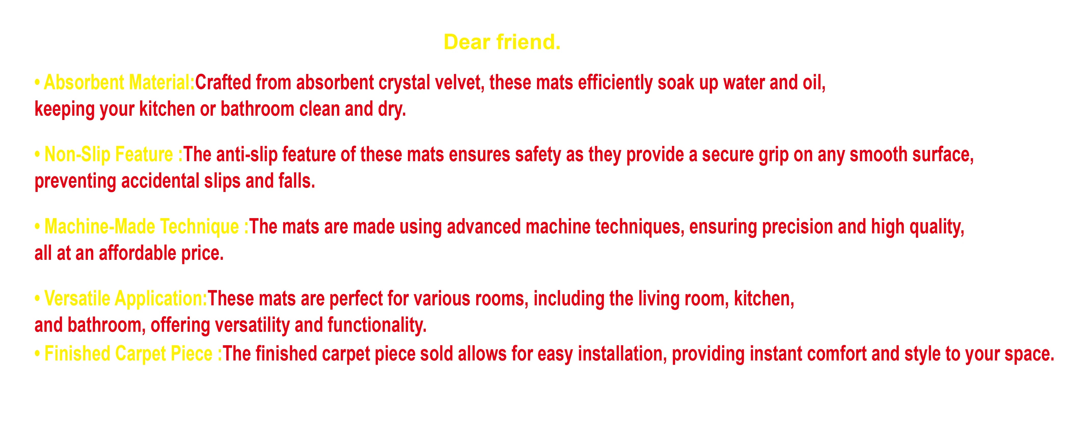 VIKAMA Art Retro Abstract Crystal Pile Carpet