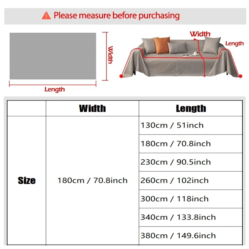 Cream Style Chenille Sofa Cover Sofa Towel Four Seasons