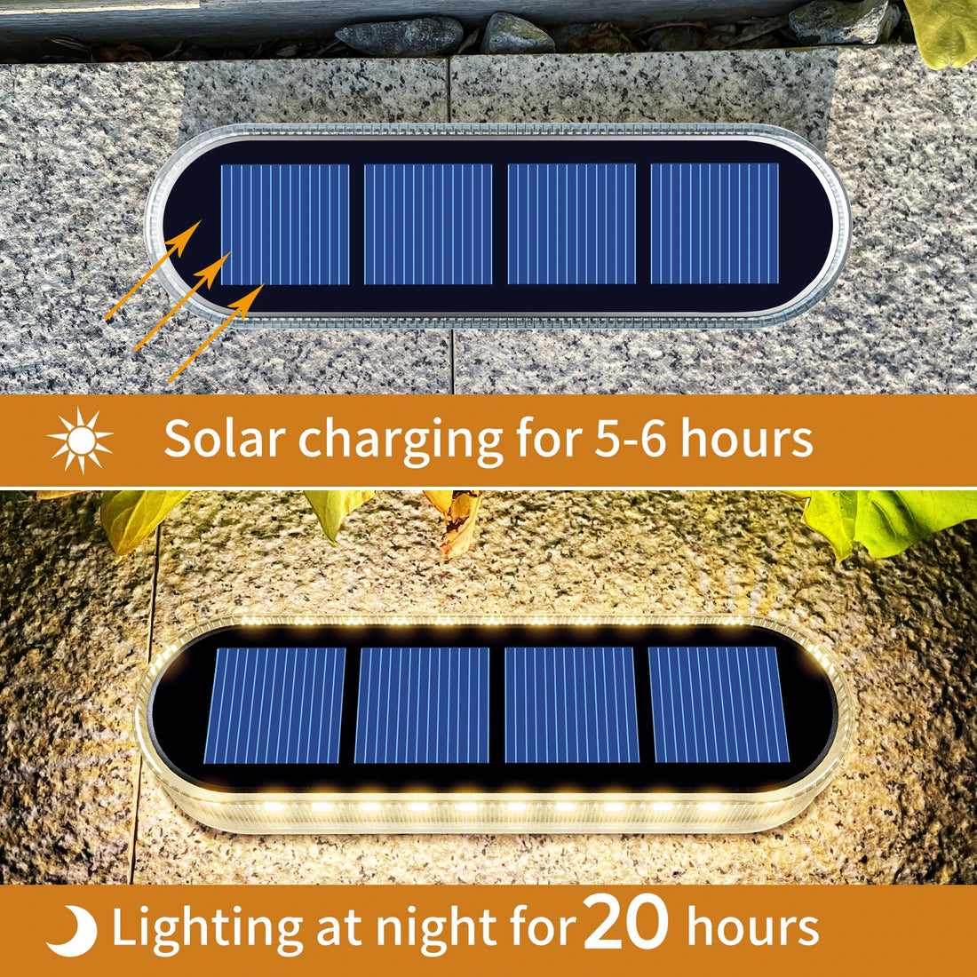 Quality Solar Step Lights Waterproof IP68 Warm White LED Path Lights