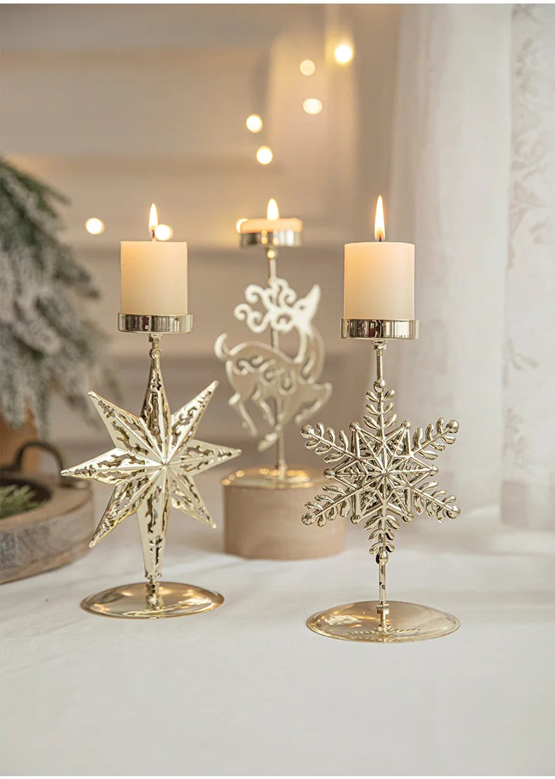 Christmas Golden Wrought Iron