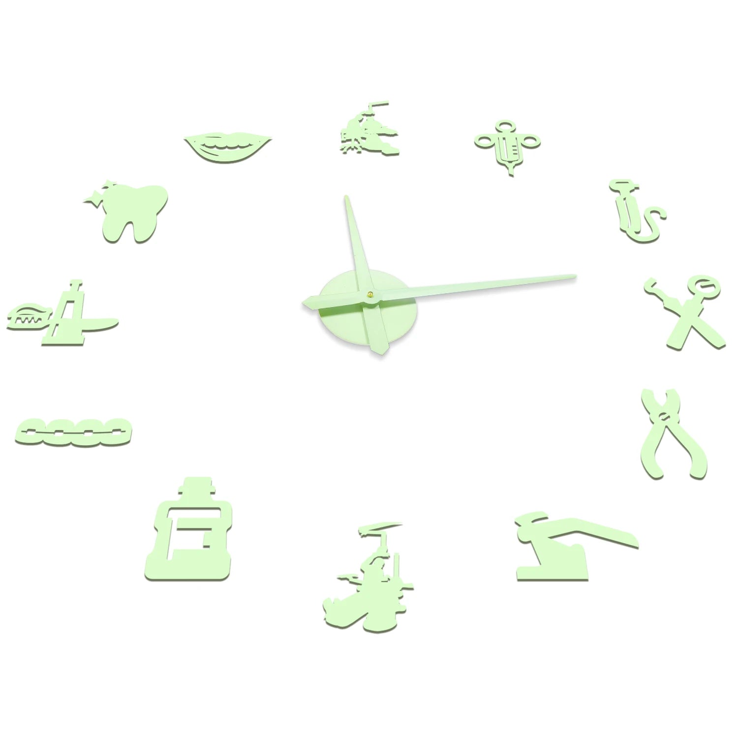 Dentist DIY Giant Wall Clock Dental Doctor Oversized Wall Clock