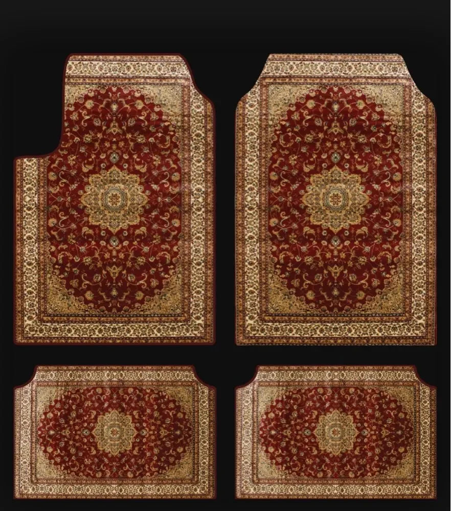 Set of Bohemian Style Floor Mat Universal Size Car Foot Mat