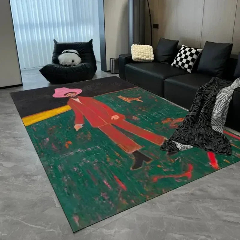 VIKAMA Art Retro Abstract Crystal Pile Carpet