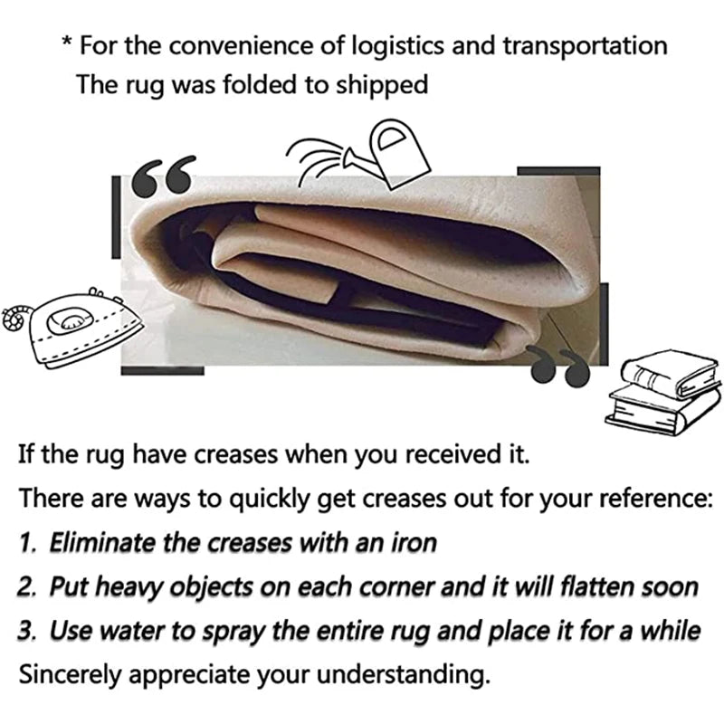 Nordic Marble Geometry Carpets for Living Room