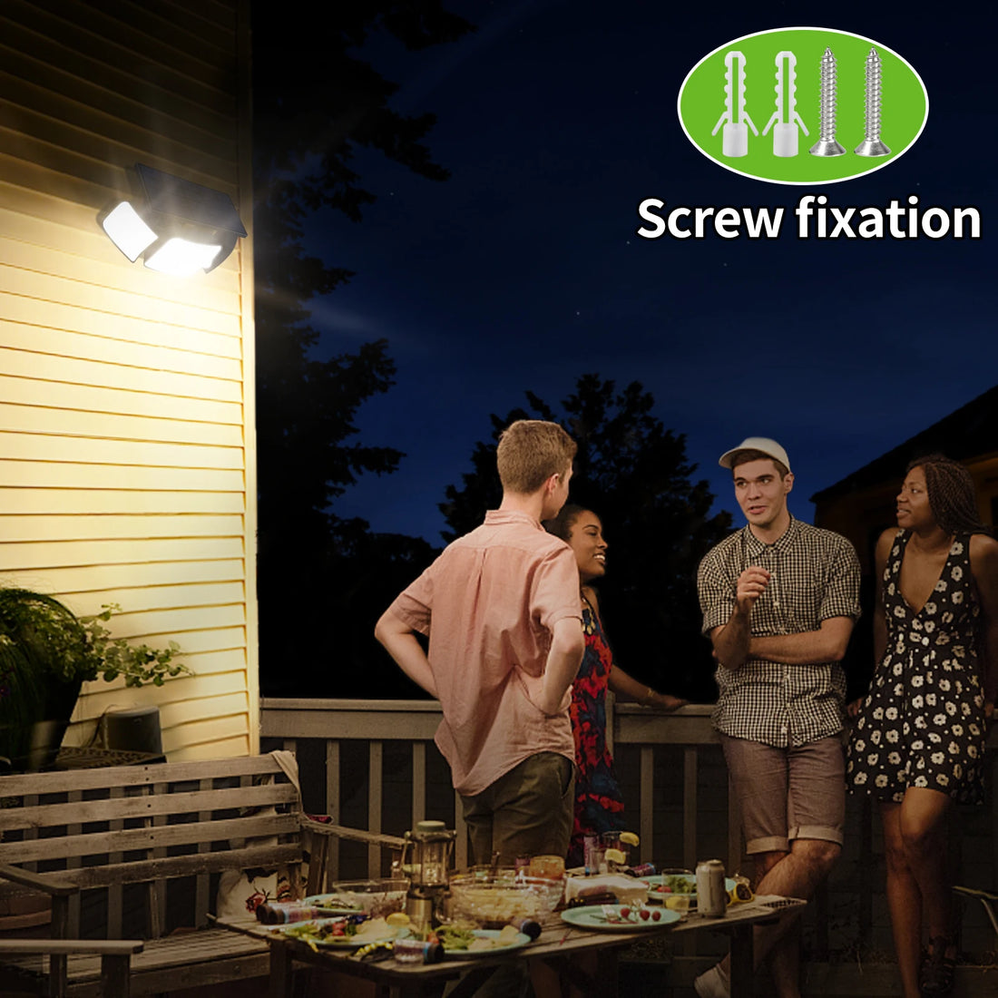 Solar Lights Outdoor with 3 Modes Motion Sensor Super Bright Wall Lam