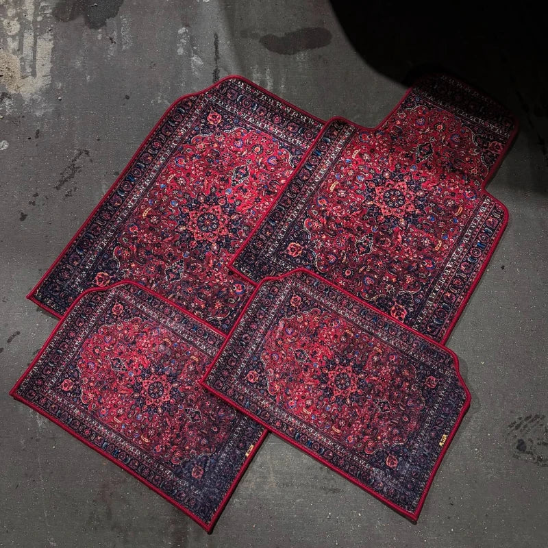 Set of Bohemian Style Floor Mat Universal Size Car Foot Mat