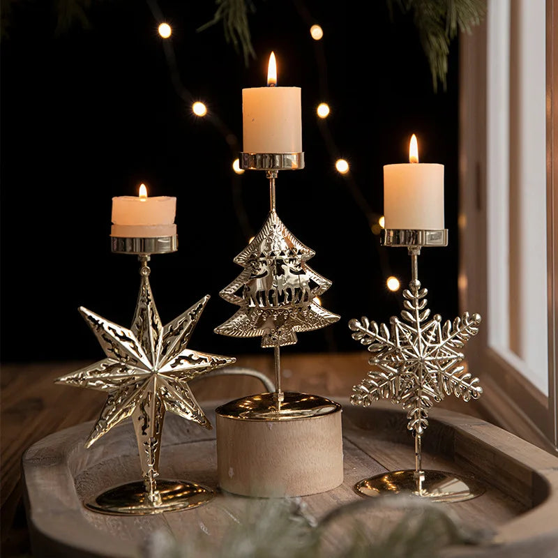 Christmas Golden Wrought Iron