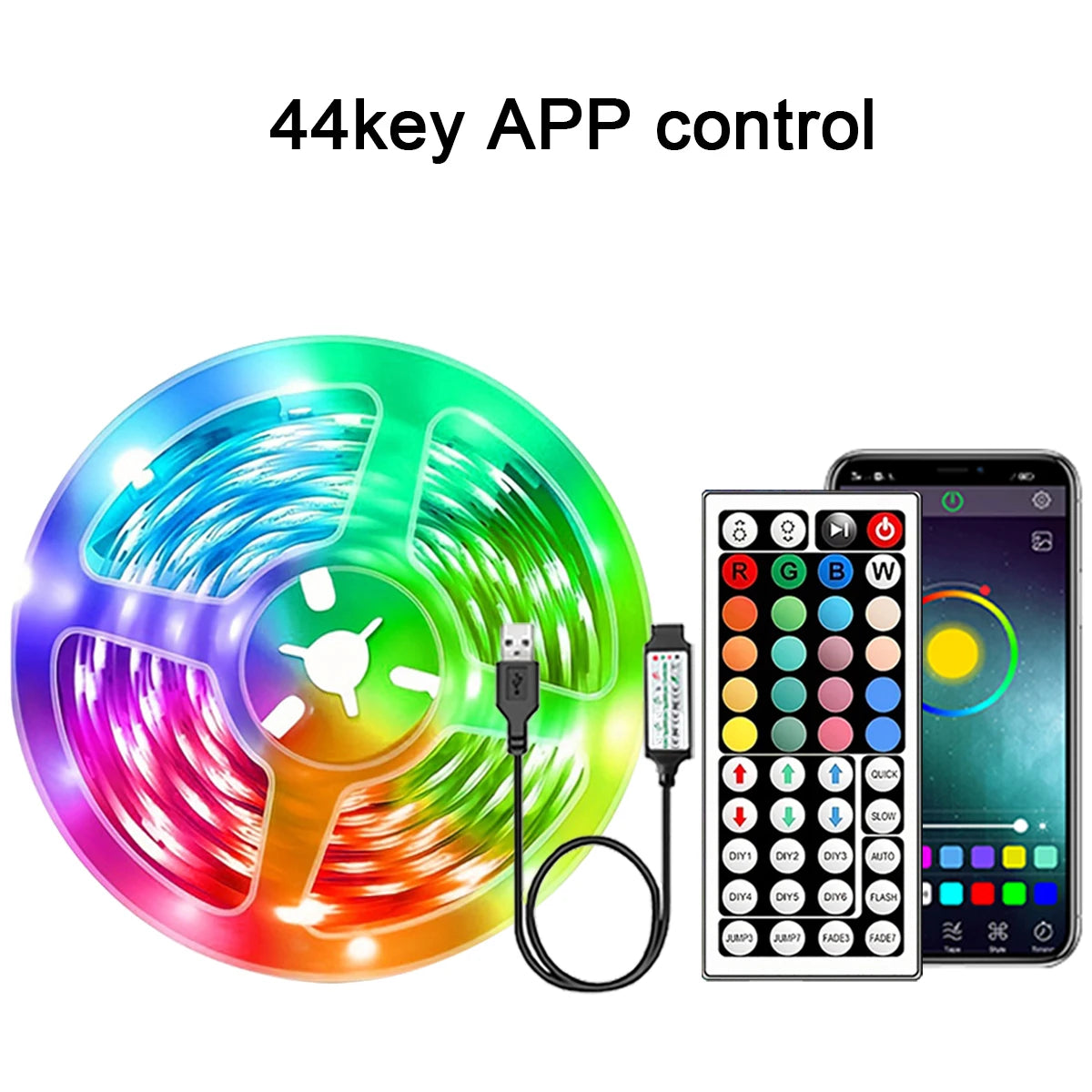 RGB Led Strip Lights 5m 10m 20m 30m Led Room Light with APP Control