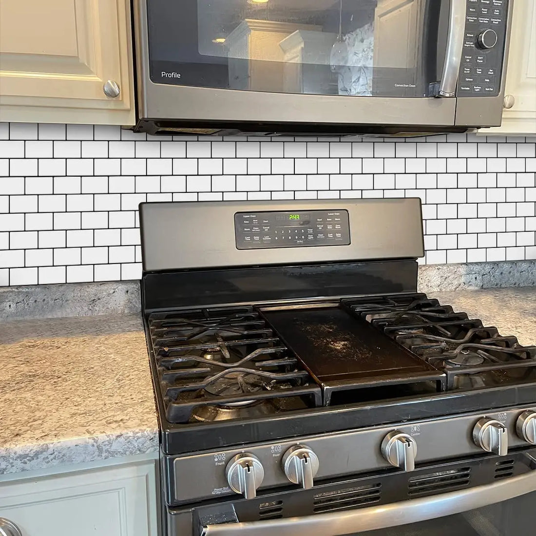 Subway Wall Stickers Peel and Stick 3d Brick Vinyl Wallpaper Bathroom Kitchen Backsplash