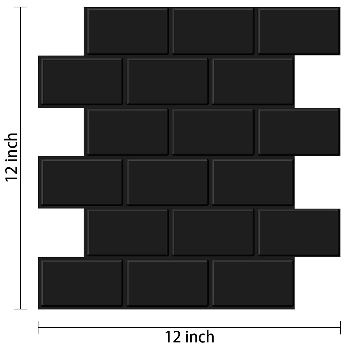 Subway Wall Stickers Peel and Stick 3d Brick Vinyl Wallpaper Bathroom Kitchen Backsplash