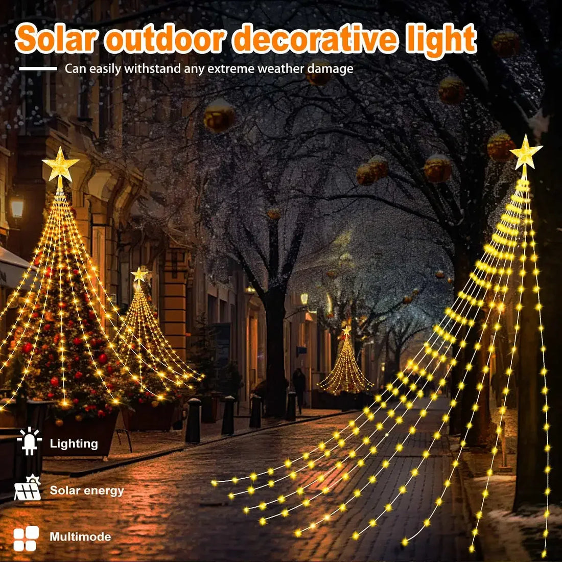 Christmas Decoration Solar String Lights 2/3M LED Star Fairy Lights Outdoor