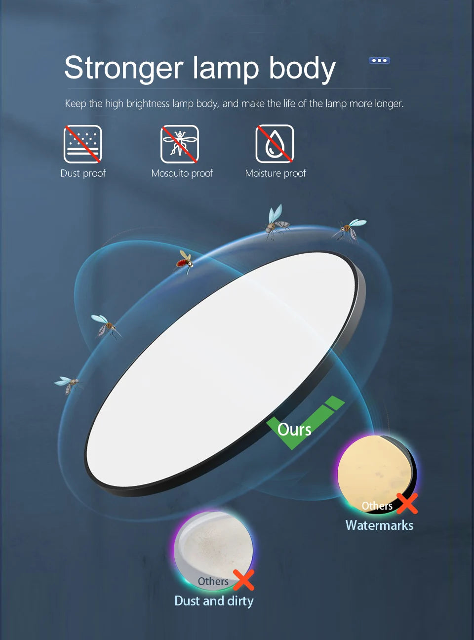 MARPOU Big Size Smart ceiling lamp led lamp for bedroom