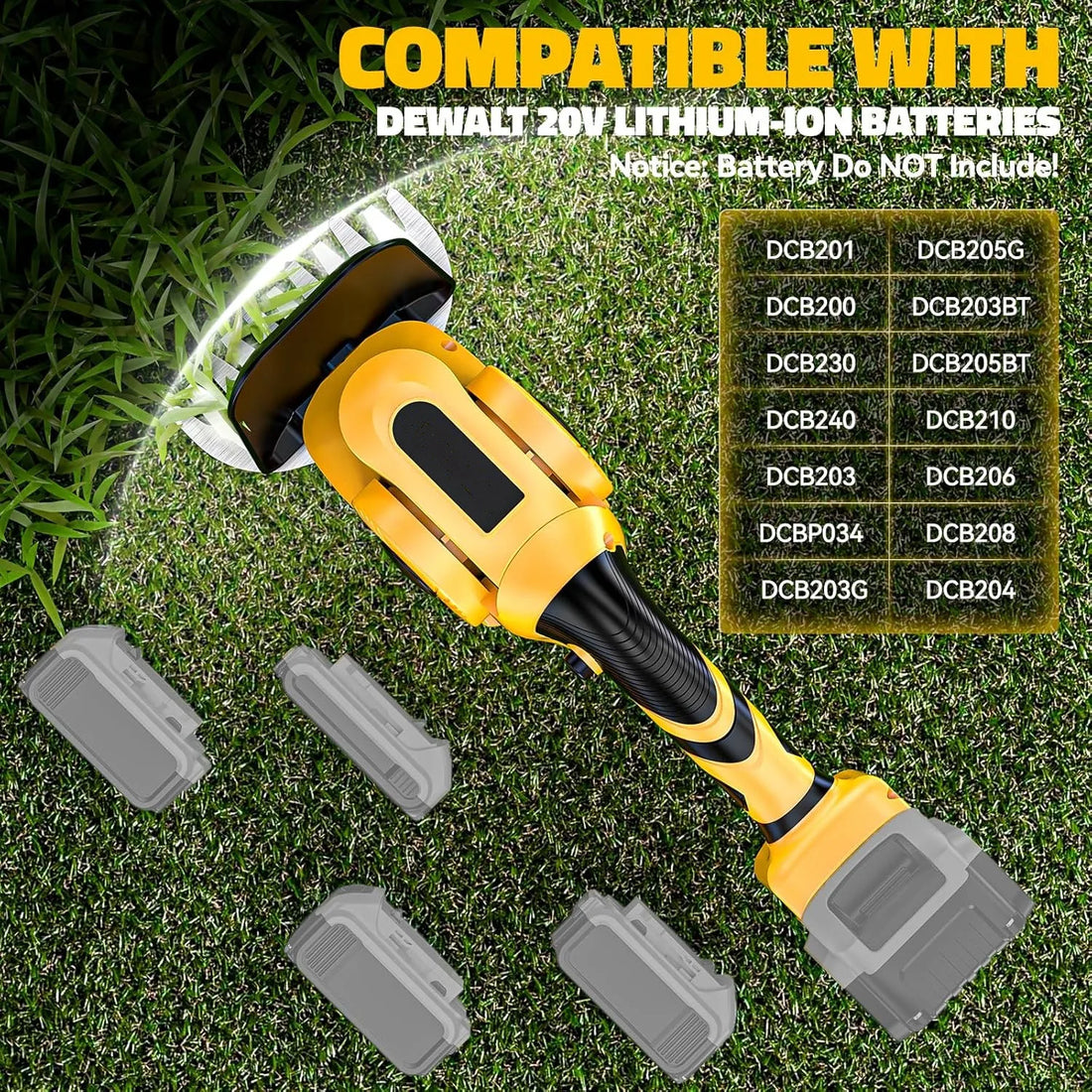 2 in 1 Electric Hedge Trimmer Cordless Handheld Grass Trimmer for Yard