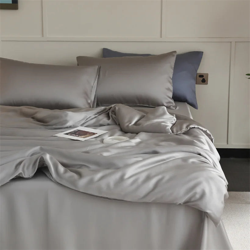 Mulberry Silk Bedding Set Luxury Natural 100% Silk Duvet Cover Set