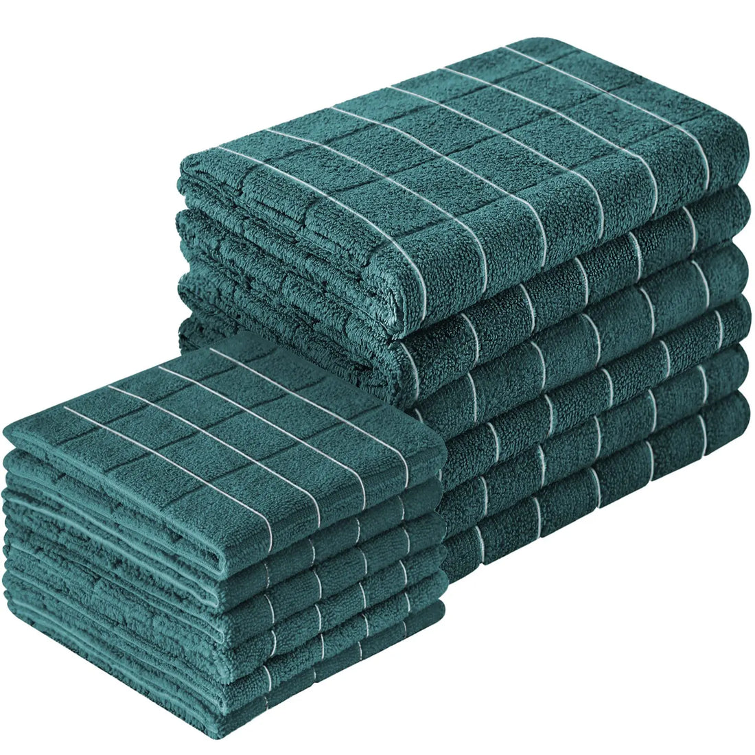 12pcs Microfiber Kitchen Towels and Dishcloths Set