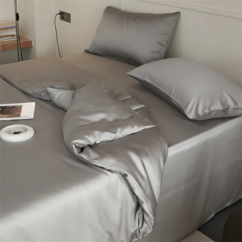 Mulberry Silk Bedding Set Luxury Natural 100% Silk Duvet Cover Set