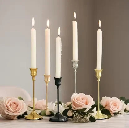 3Pcs/Set European Style Metal Candle Holders