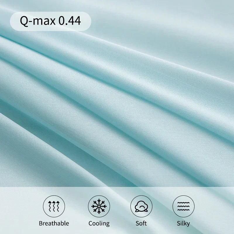 Air Condition Comforter for Summer Pure Color Ice Silk Cooling Blanket