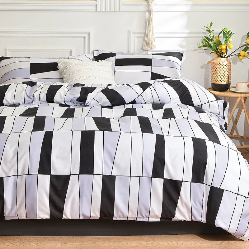 Black Marble Duvet Cover Sets Single/Queen/King Comforter