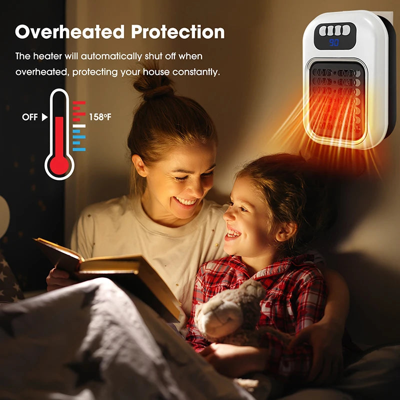 Xiaomi New Portable Heater Mini Electric Heater Plug in Wall Room Heater