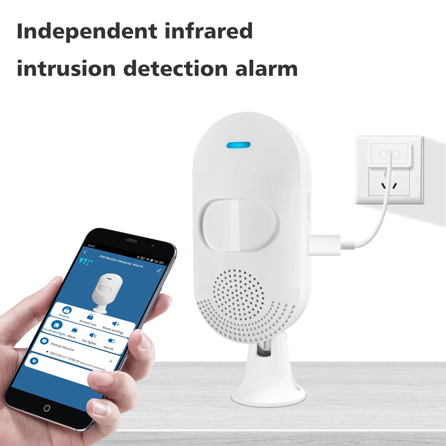 Tuya WiFi Home Burglar Sensor Infrared Alarm Motion Detector PIR Sensor
