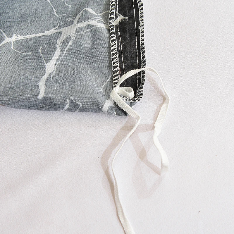 Black Marble Duvet Cover Sets Single/Queen/King Comforter