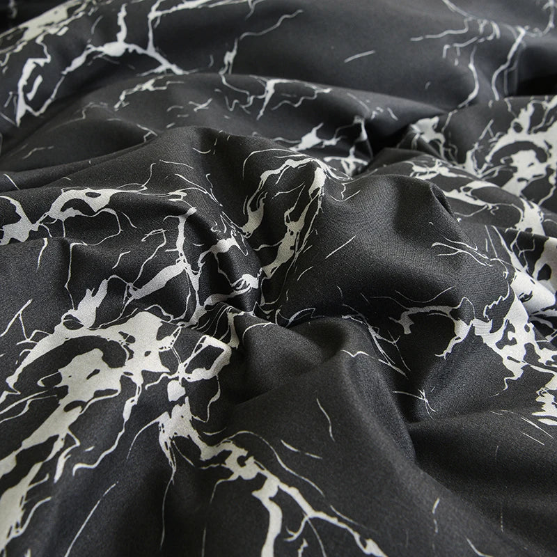 Black Marble Duvet Cover Sets Single/Queen/King Comforter