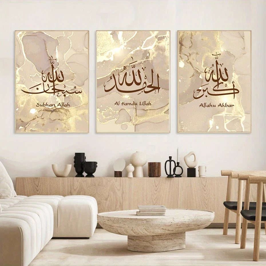 3pcs Canvas Poster, Religion Art