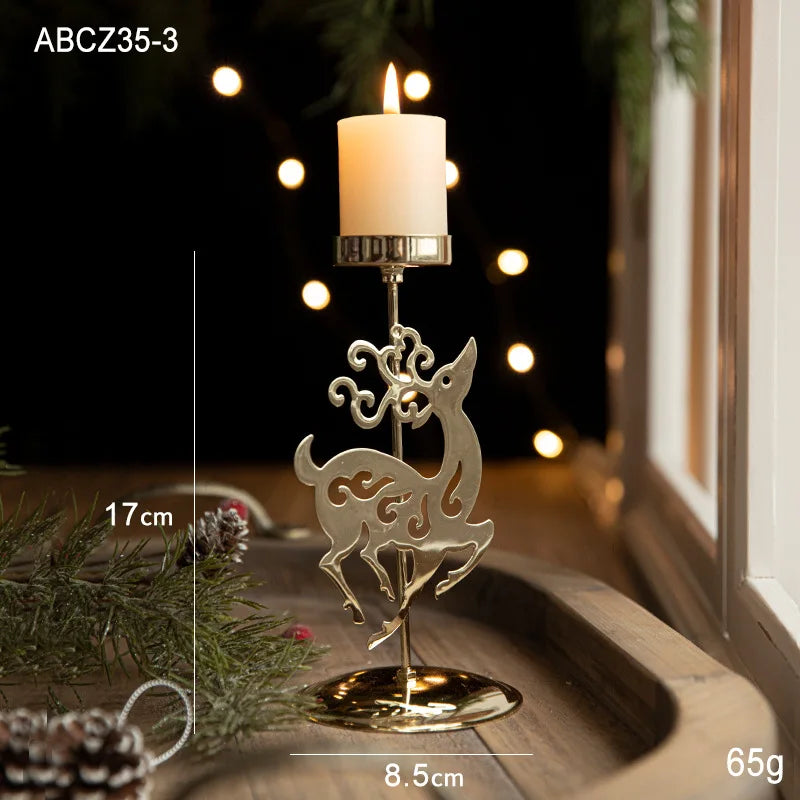 Christmas Golden Wrought Iron